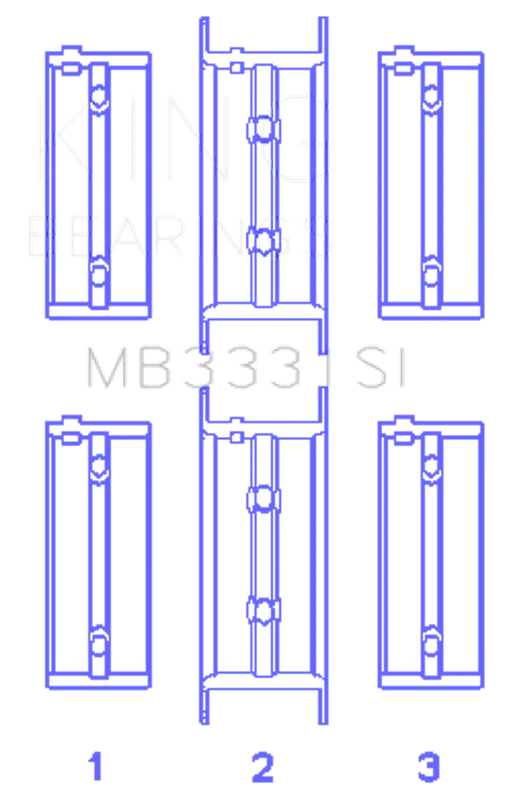 King Engine Bearings MB3331SI