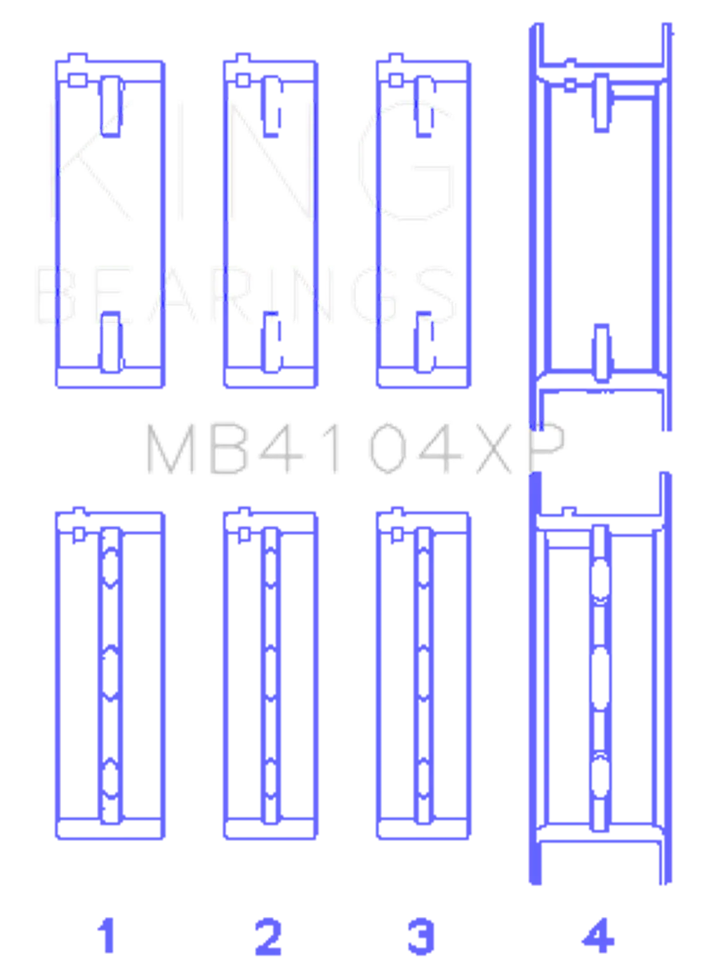 King Engine Bearings MB4104XP