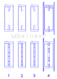 King Engine Bearings MB4104XP
