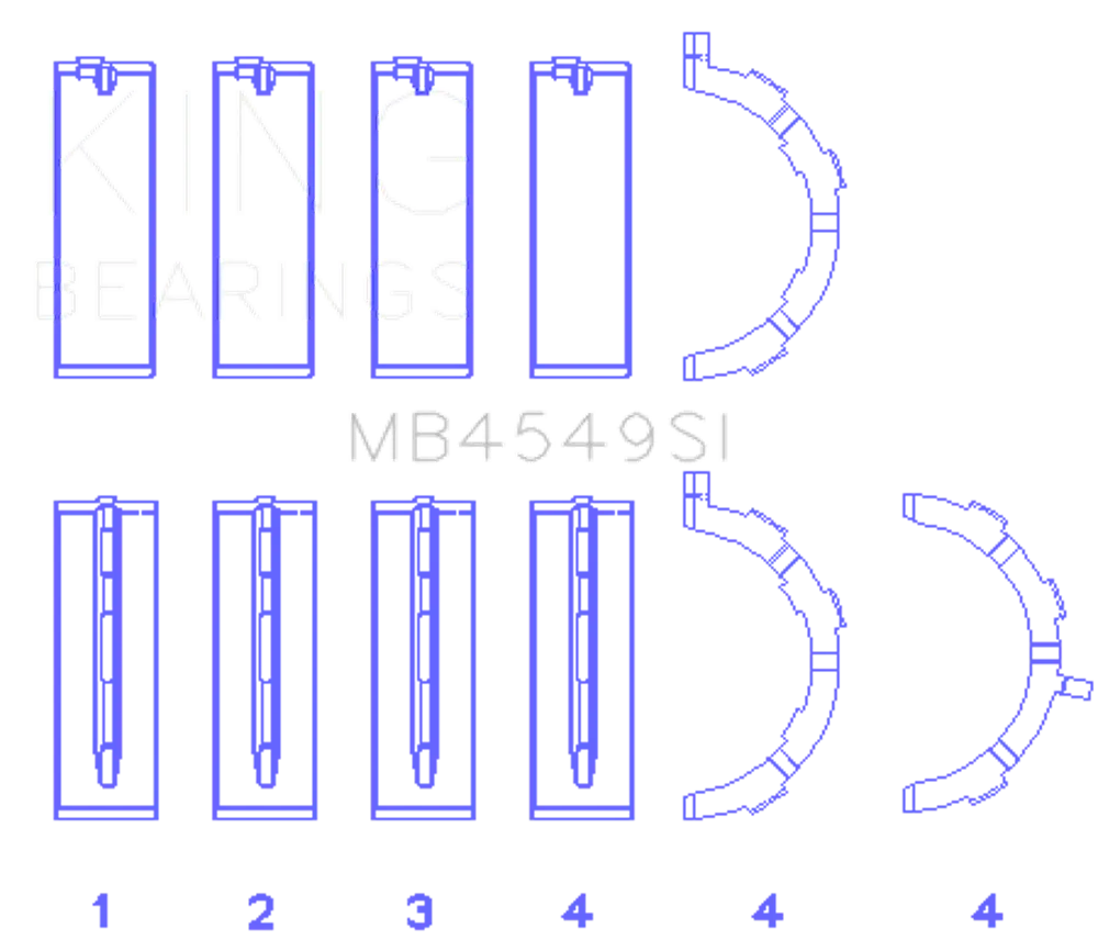 King Engine Bearings MB4549SI0.25