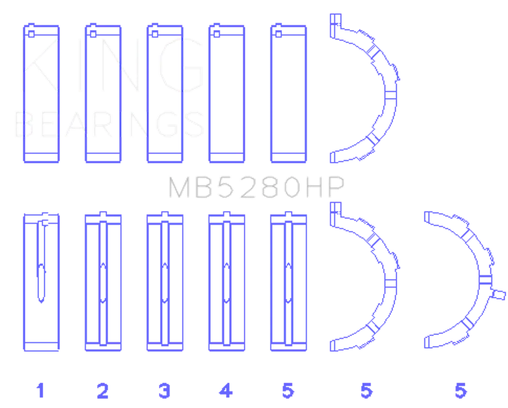 King Engine Bearings MB5280HP