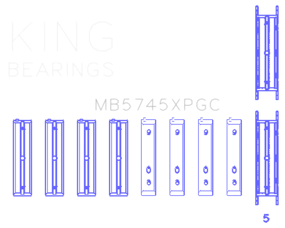 King Engine Bearings MB5745XPGC STDX