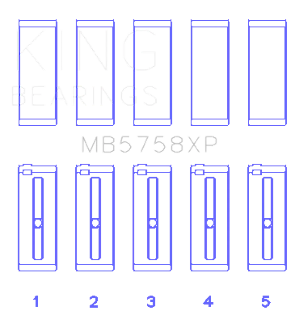 King Engine Bearings MB5758XP STDX