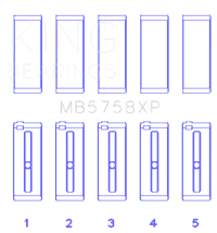 King Engine Bearings MB5758XP STDX