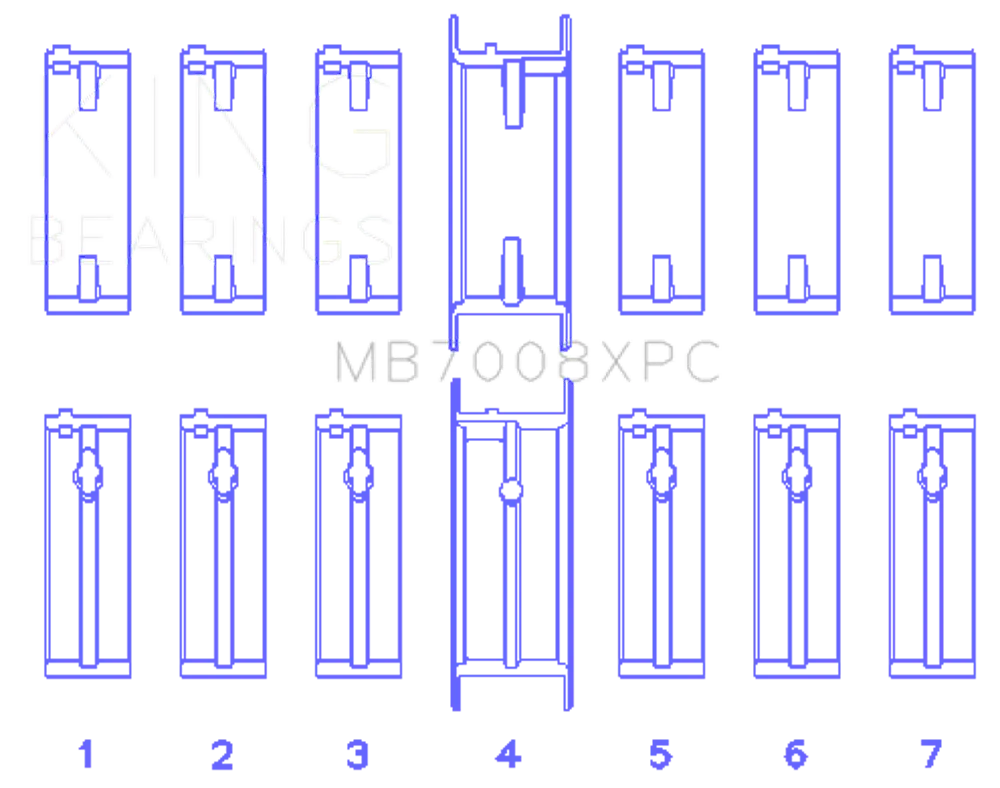 King Engine Bearings MB7008XPC