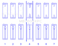 King Engine Bearings MB7008XPC