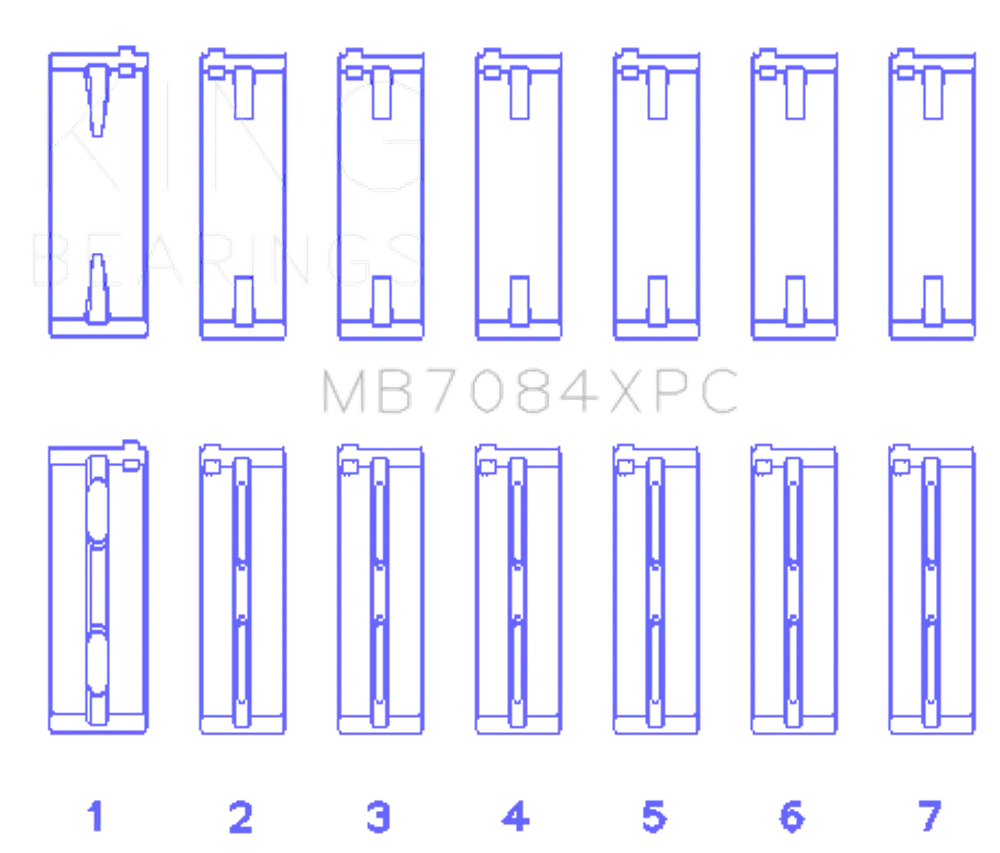 King Engine Bearings MB7084XPC STDX