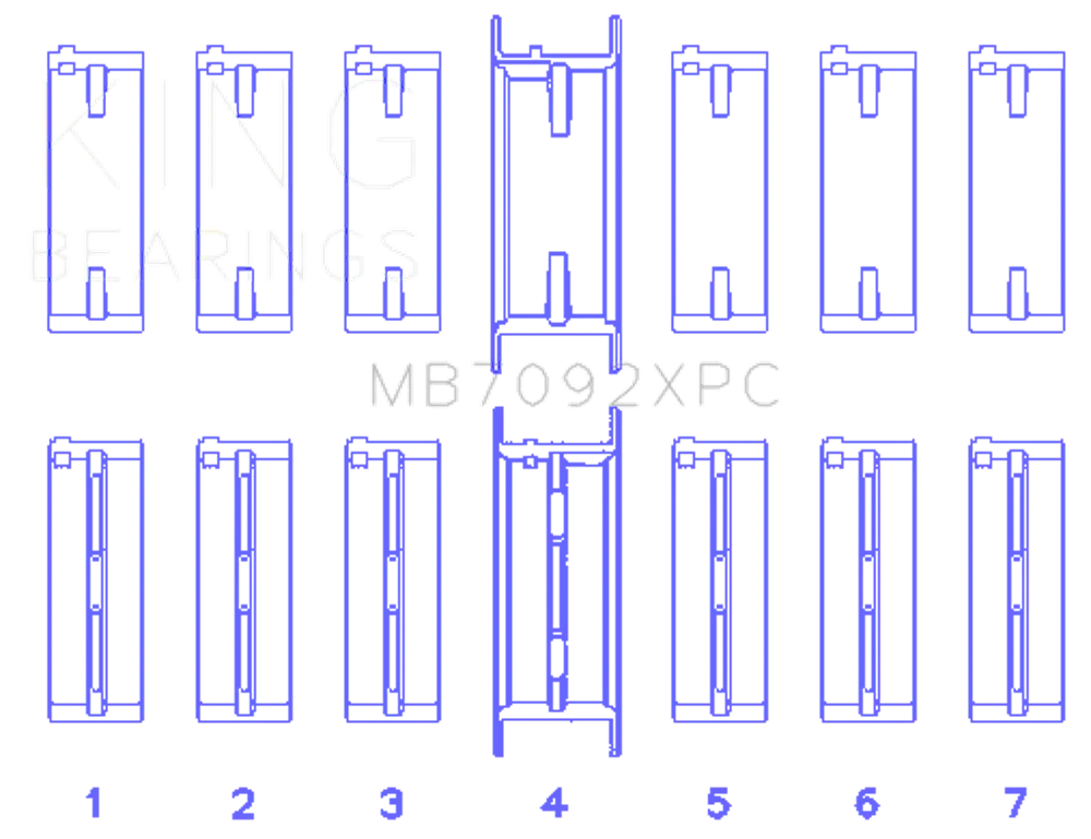 King Engine Bearings MB7092XPC0.25