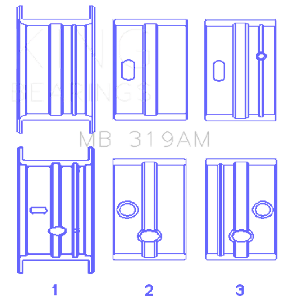 King Engine Bearings MB 319AM 080