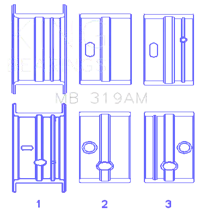 King Engine Bearings MB 319AM 080