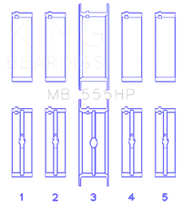 King Engine Bearings MB 555HP