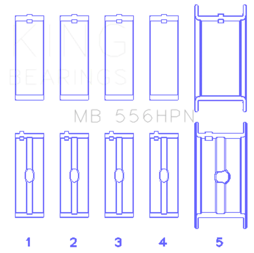 King Engine Bearings MB 556HPN 020