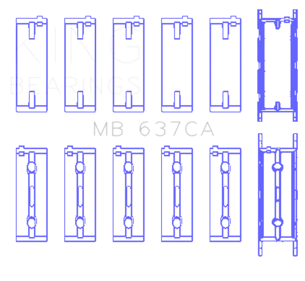 King Engine Bearings MB 637CA