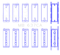King Engine Bearings MB 637CA