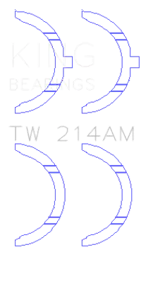King Engine Bearings TW 214AM