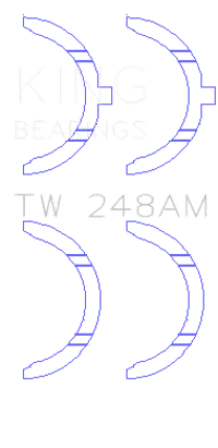King Engine Bearings TW 248AM