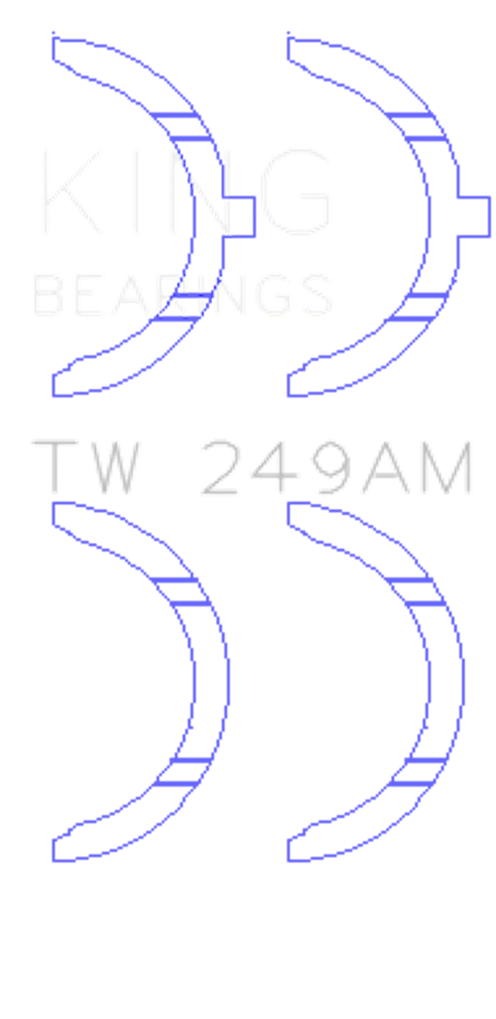 King Engine Bearings TW 249AM