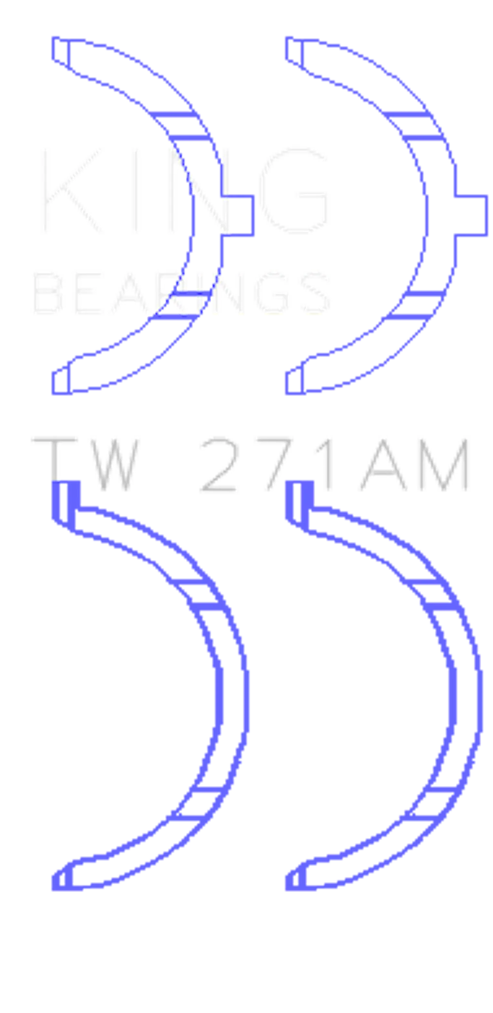 King Engine Bearings TW 271AM