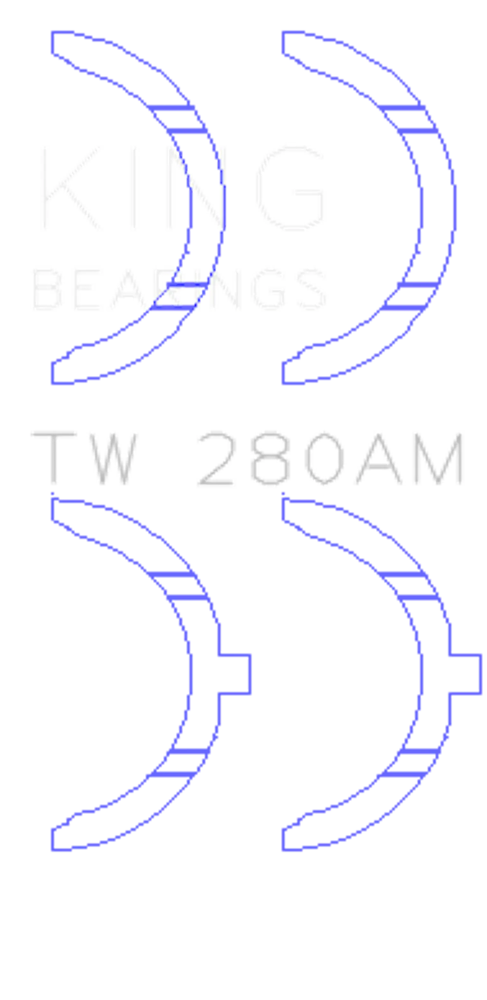 King Engine Bearings TW 280AM
