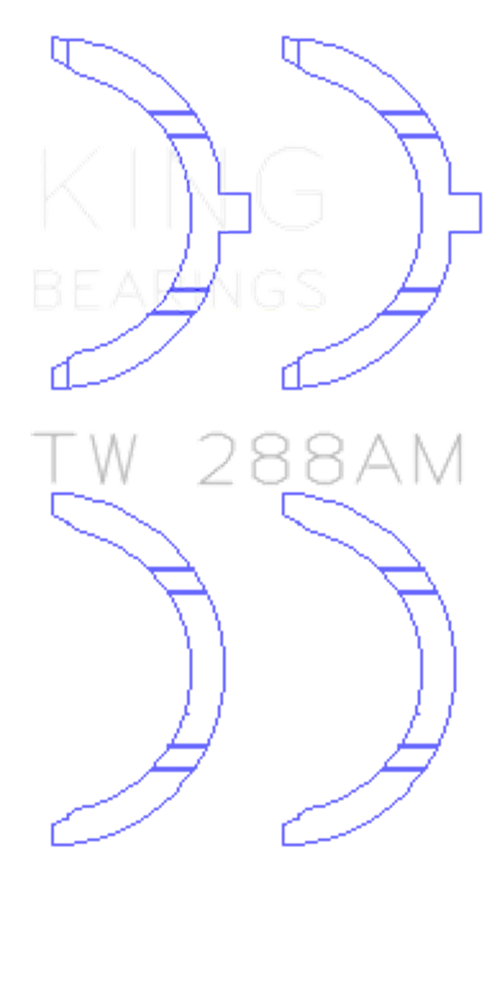 King Engine Bearings TW 288AM
