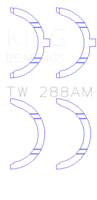 King Engine Bearings TW 288AM