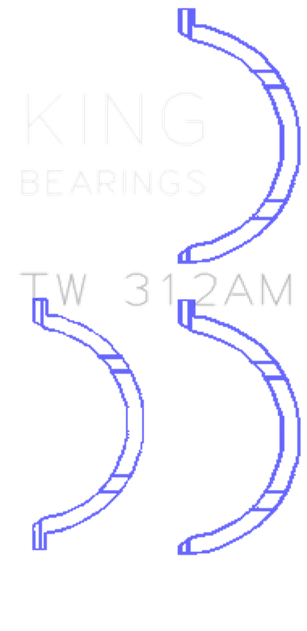 King Engine Bearings TW 312AM