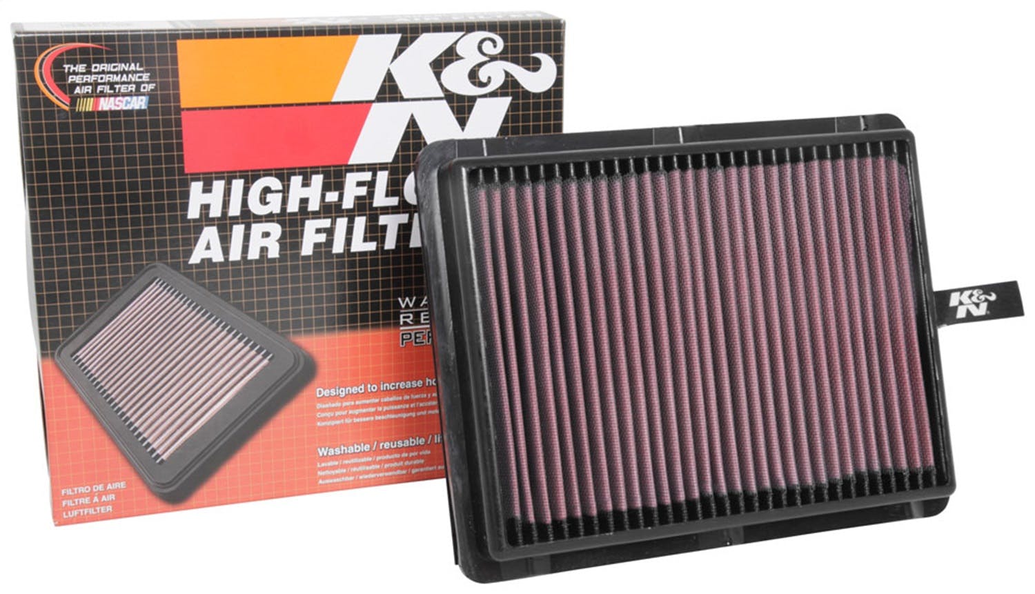 washable and reusable: 2015-2019 Hyundai//Kia Sonata, Optima 33-5057 K/&N engine air filter
