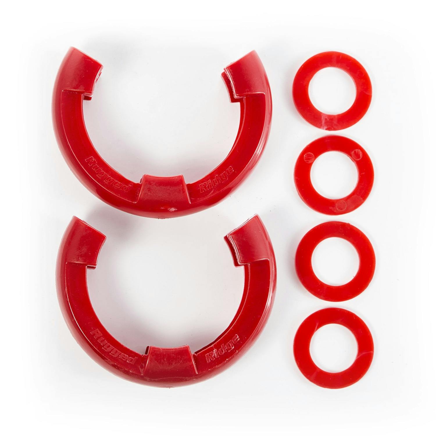 Continuous Soft, Pair, 7//16 inch 2 Pack Rugged Ridge 11235.56 Shackle