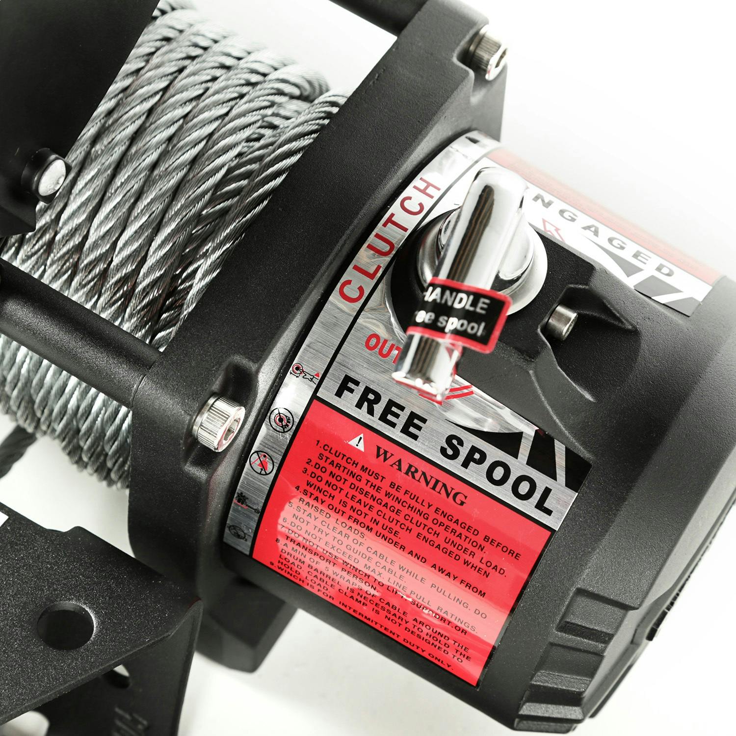 9500 LBS, Cable, Waterproof Rugged Ridge 15100.05 Nautic Winch