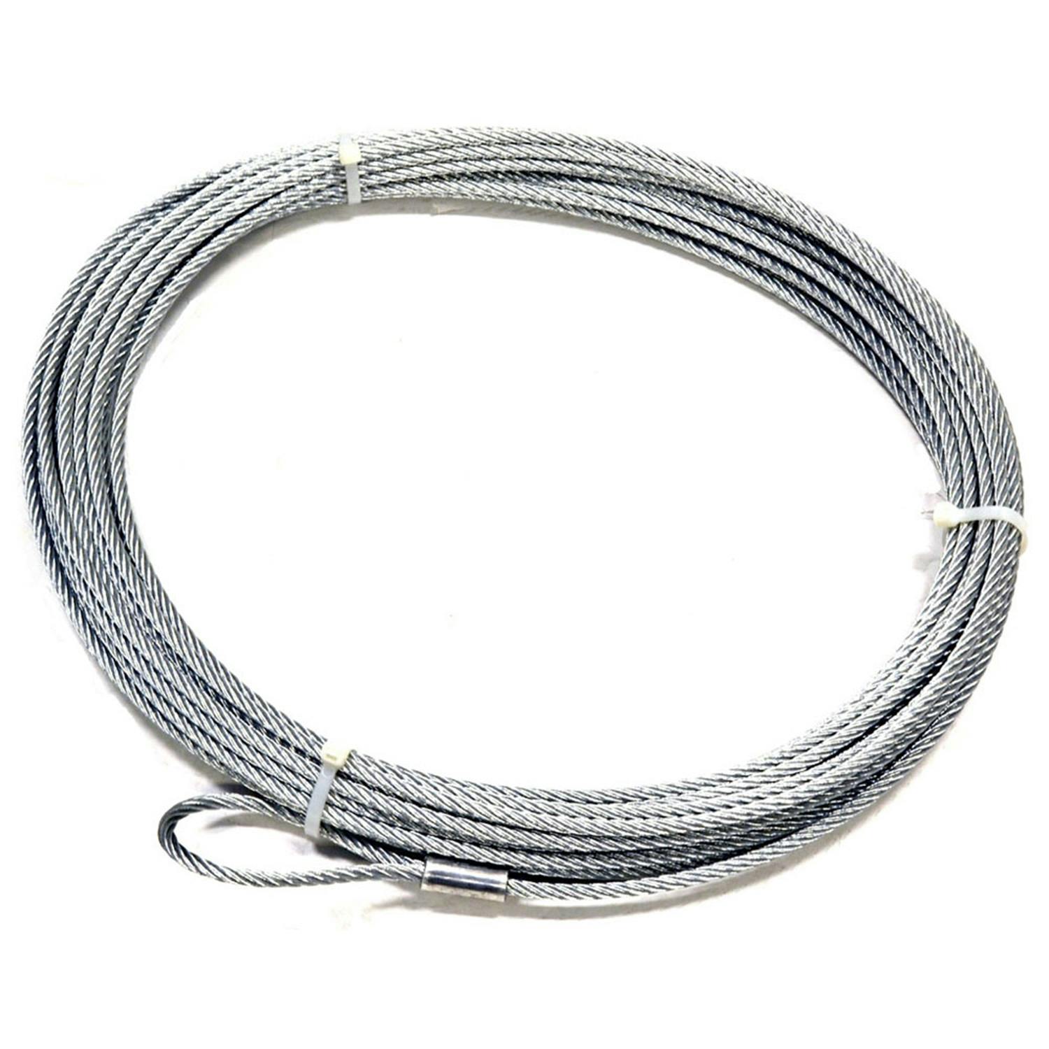 60076 50ft., 3/16 Diameter Warn Cable for Winch w/Aluminum Drum ATV, SidebySide & UTV Winches