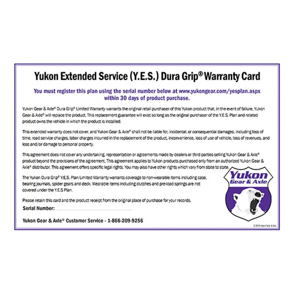 Yukon Gear & Axle YESPOSI