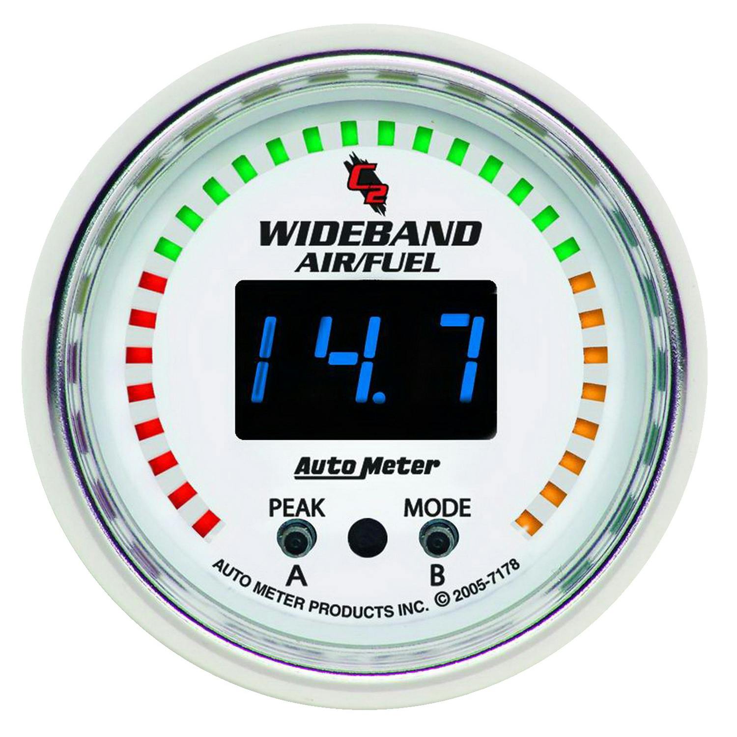 Analog Chrono 2 1//16 8:1-18:1 AutoMeter 8170 Gauge Stepper Motor Air//Fuel Ratio-Wideband