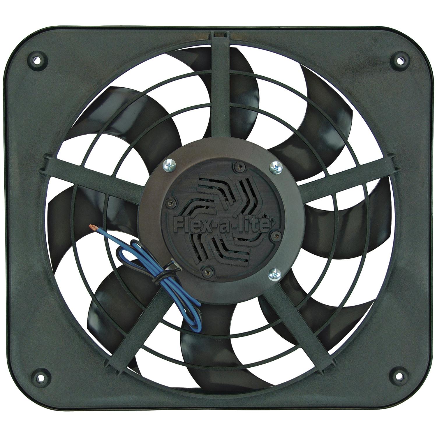 418 Flex-A-Lite Fan Belt-driven 18in one piece nylon standard rotation fan