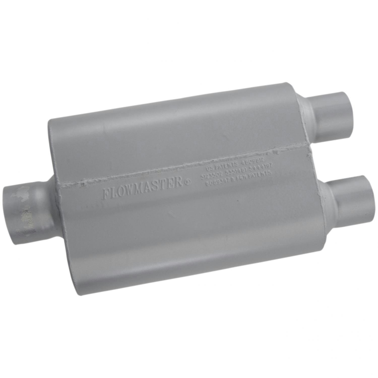 Flowmaster 430402 Universal Muffler 40 Series 3/" Center In//2.5/" DUAL Out