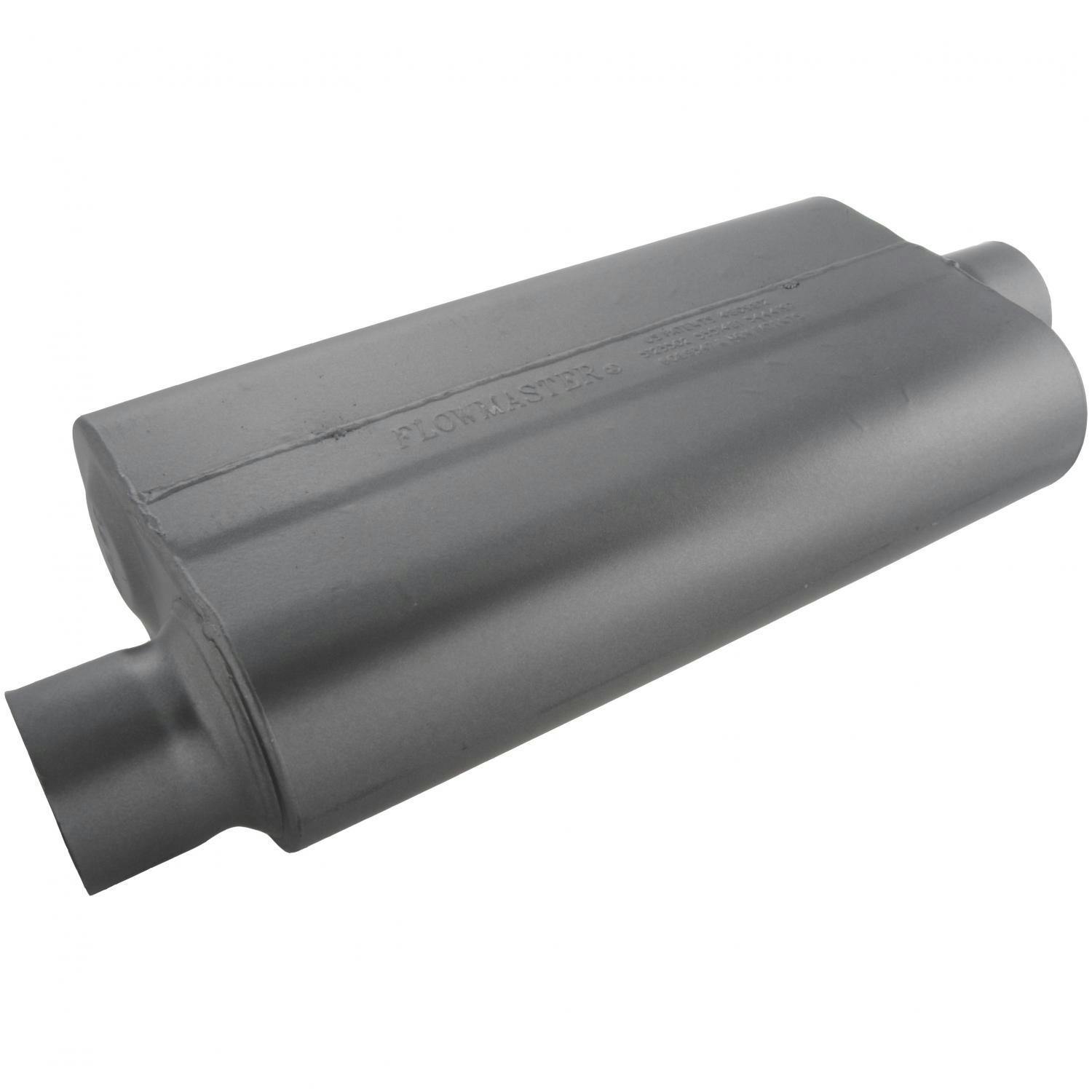 3.00 Center IN Flowmaster 8430502 50 Delta Muffler 409S Moderate Sound 2.50 Dual OUT