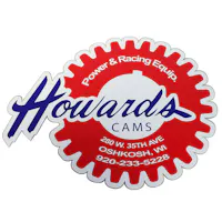 Howards Cams DECAL-RETRO-LG