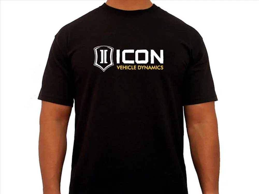 ICON Vehicle Dynamics ICON-TEE-RD-BLK-S