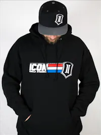 ICON Vehicle Dynamics ICON-HOODY-GI-BLK-L