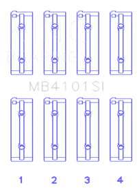 King Engine Bearings MB4101SI 010