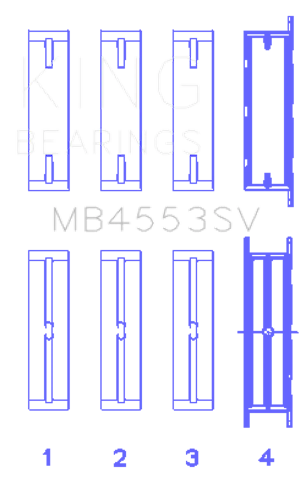 King Engine Bearings MB4553SV