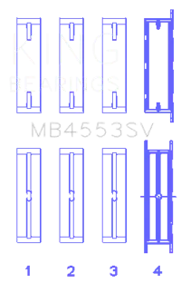 King Engine Bearings MB4553SV