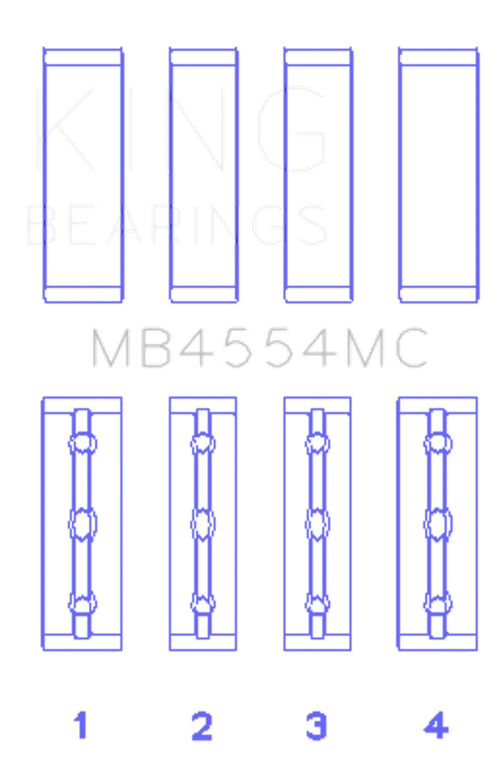 King Engine Bearings MB4554MC
