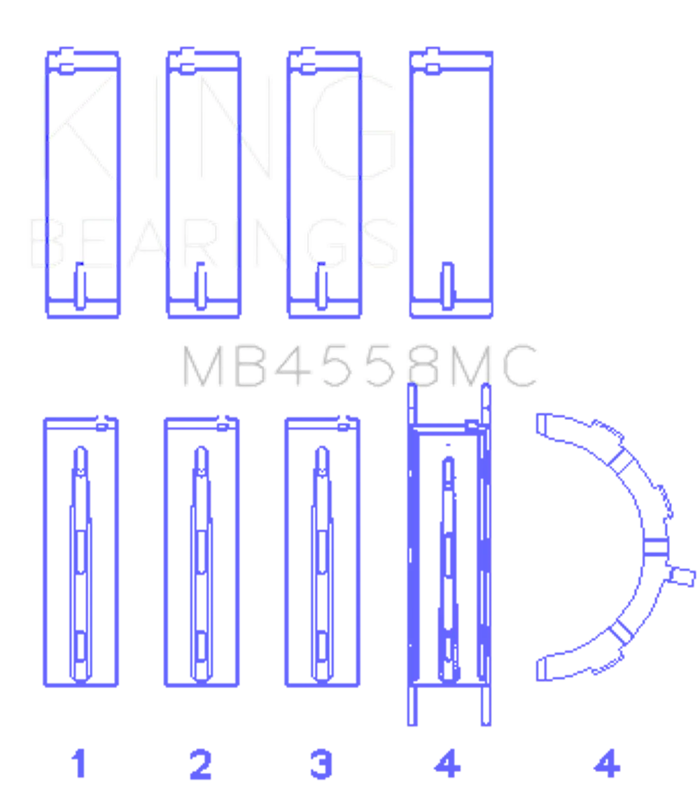 King Engine Bearings MB4558MC