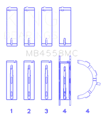 King Engine Bearings MB4558MC