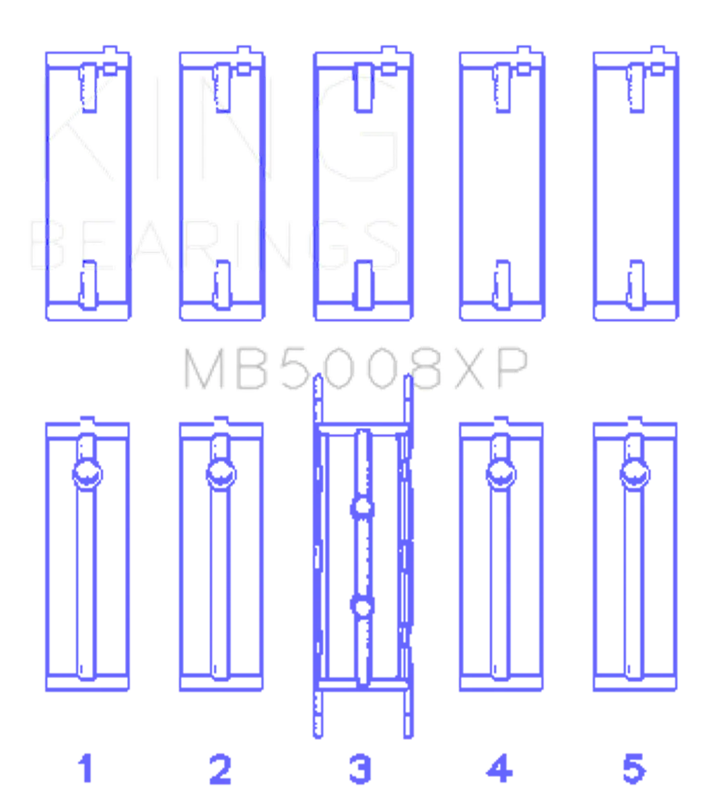 King Engine Bearings MB5008XP