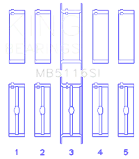 King Engine Bearings MB5116SI
