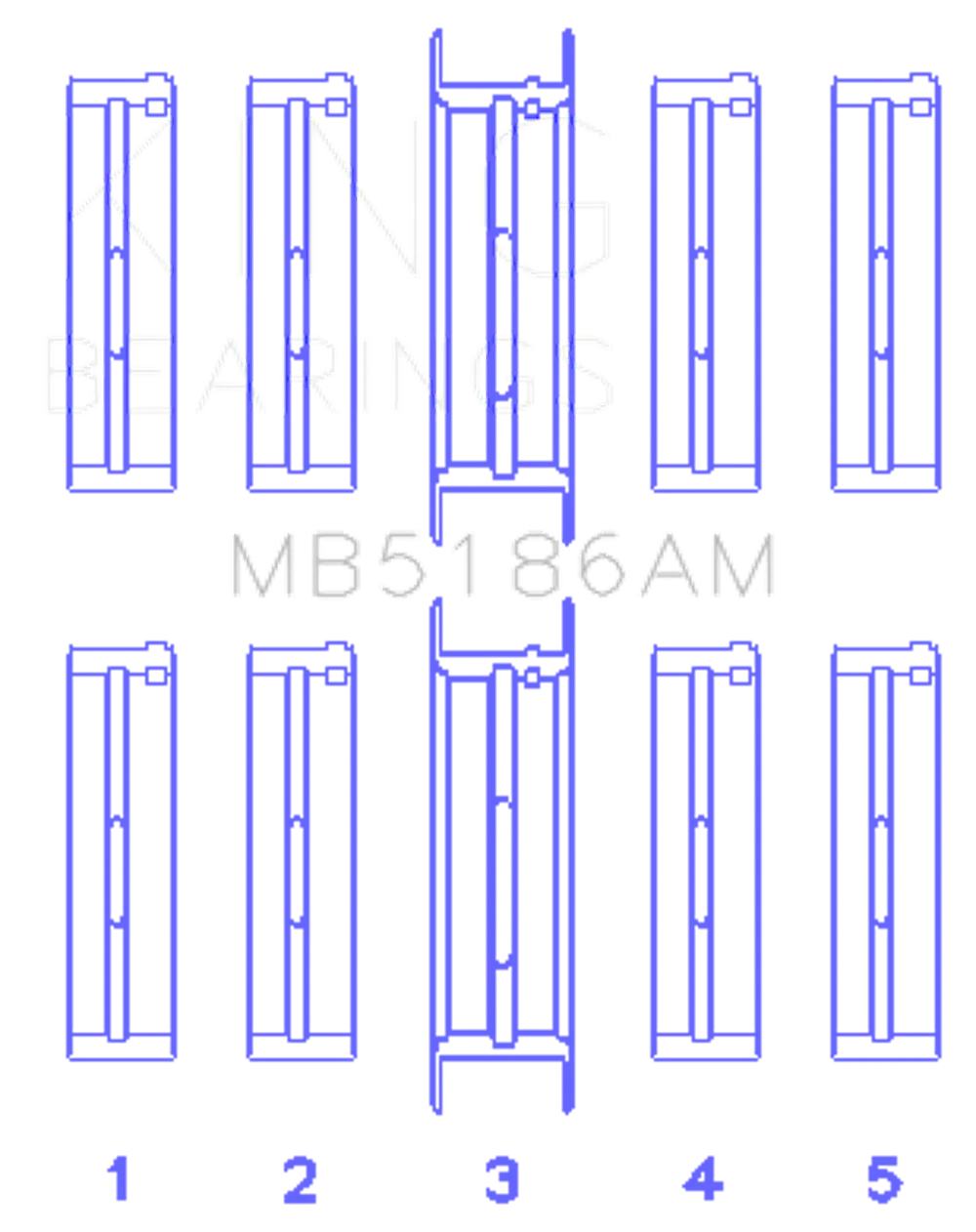 King Engine Bearings MB5186AM 010