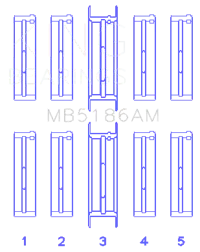 King Engine Bearings MB5186AM 010
