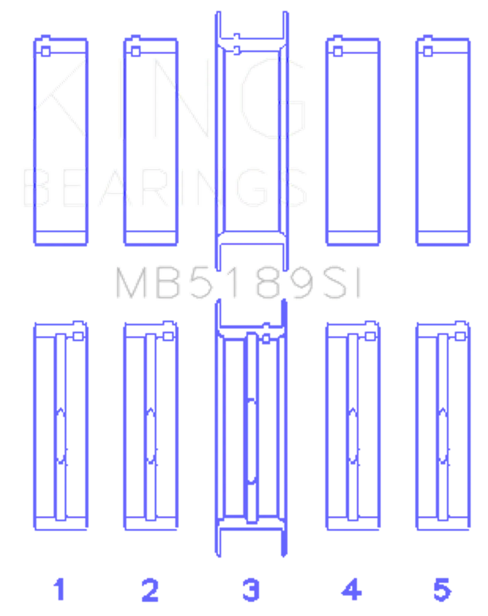 King Engine Bearings MB5189SI 030