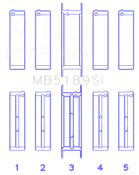 King Engine Bearings MB5189SI 030